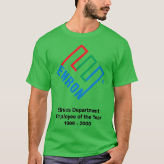 Camiseta Empregado Do Departamento De Ética Enron Do Ano