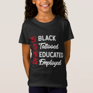 Camiseta Empregado Educado História Negra Tatooed Polit