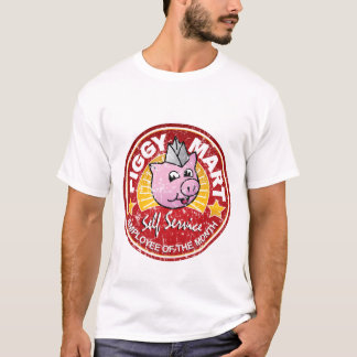 Camiseta Empregado leitão do mercado do vintage do mês