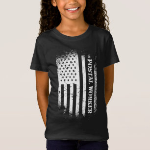 Camiseta Empregado Postal com Bandeira Americana - Po Patri