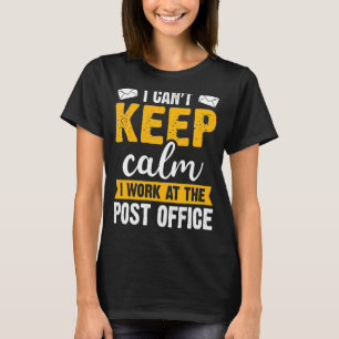 Camiseta Empregado Postal Não Consigo Manter Carri de Corre
