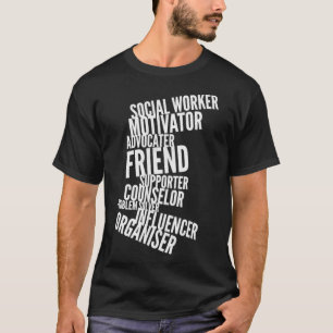 Camiseta Empregado social Inspirador Empilhado