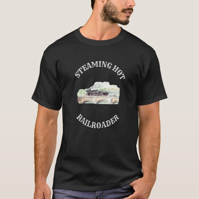 Camiseta Empregador de Caminhos de Ferro Quentes a vapor (Frente)