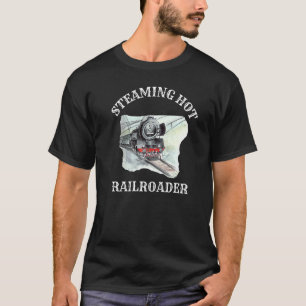 Camiseta Empregador de Caminhos de Ferro Quentes a vapor