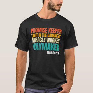 Camiseta Empregador do Milagre da Promessa Waymaker Christi