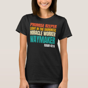 Camiseta Empregador do Milagre da Promessa Waymaker Christi