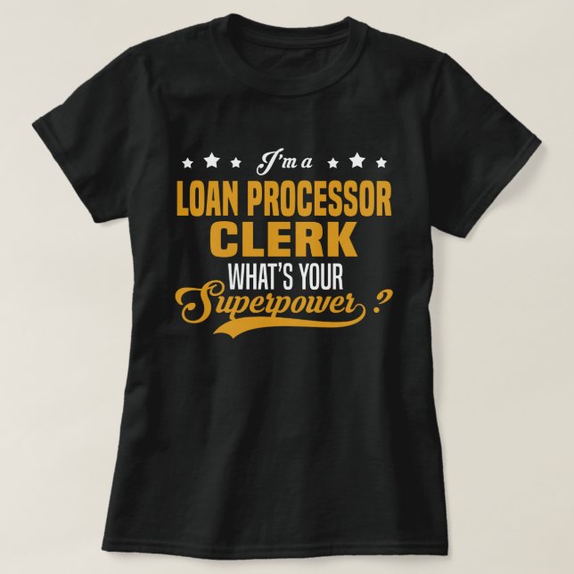Camiseta Empregador do processador de empréstimos (Frente do Design)