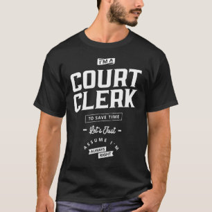 Camiseta Empregos do Tribunal Profissão de Cargo Aniversári