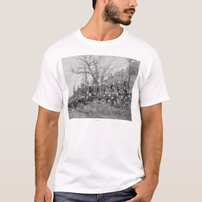 Camiseta Empresa C, ó infantaria dos E.U. em Fort Meade (Frente)