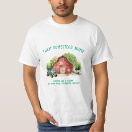 Camiseta Empresa de Fazenda dupla frente e verso de galinha