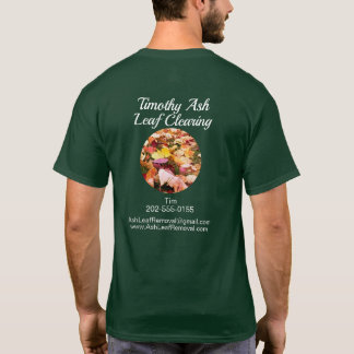 Camiseta Empresa de remoção de limpeza de folhas