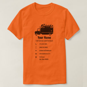 Camiseta Empresa de remoção de lixo personalizável amare