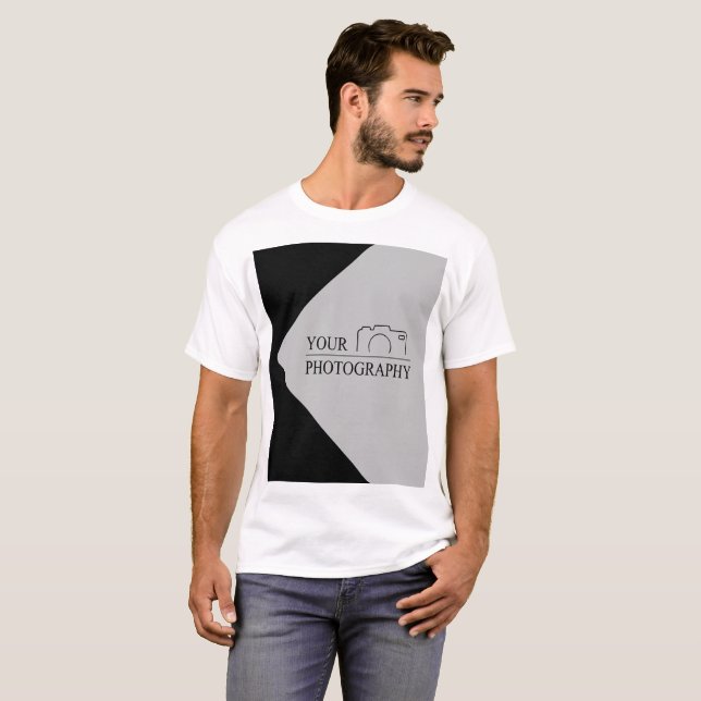 Camiseta Empresa Modelo personalizada de negócios Crie seu (Frente Completa)