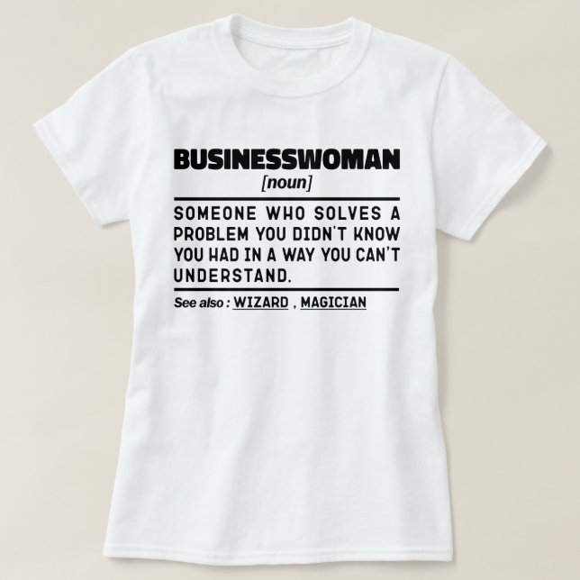Camiseta Empresa Noun Professional Mãe Ideia Presente (Frente do Design)