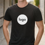 Camiseta Empresa Personalizada de Logotipo Comercial<br><div class="desc">Logotipo comercial Personalizado Camisa-Funcionarios da Empresa do Funcionário. Modelo simples de logotipo da empresa personalizada.</div>