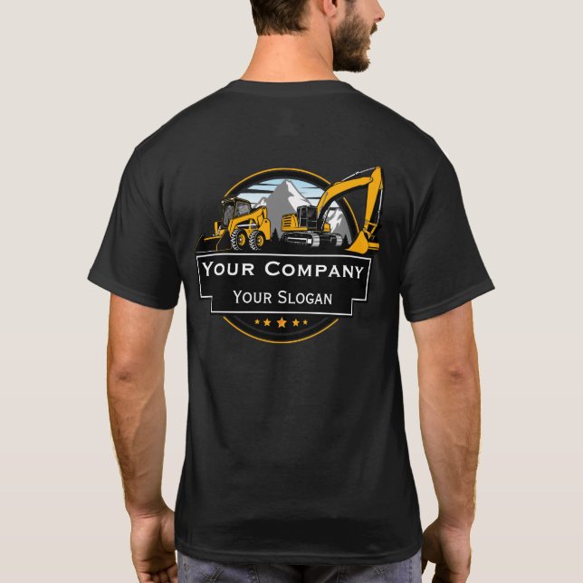 Camiseta Empresa Profissional de Construção de Equipamentos (Verso)
