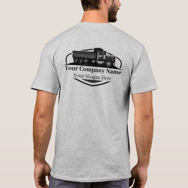 Camiseta Empresa Profissional de Transporte de Caminhão Bas (Verso)