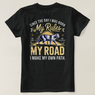 Camiseta Empresária Gata Minhas Regras Minha Estrada - Trab