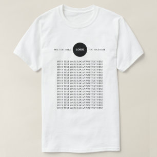 Camiseta Empresarial com Texto de Logotipo Persona