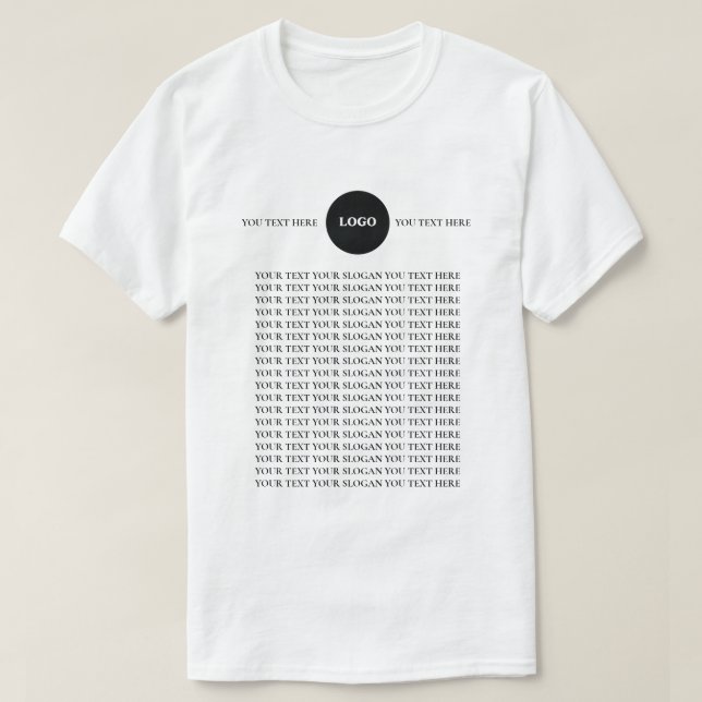 Camiseta Empresarial com Texto de Logotipo Persona (Frente do Design)