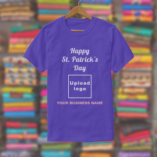 Camiseta Empresarial do Dia de São Patrício Roxa
