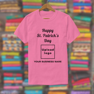 Camiseta Empresarial Rosa para o Dia de São Patríc