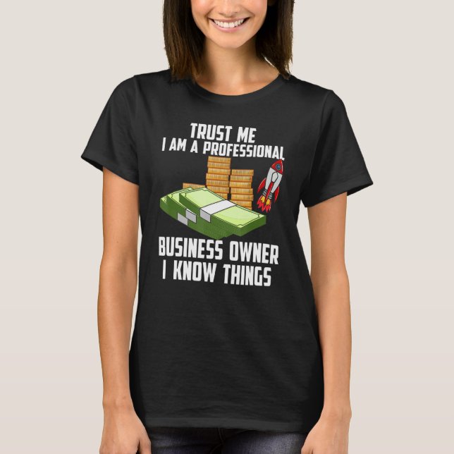 Camiseta Empresário profissional proprietário (Frente)