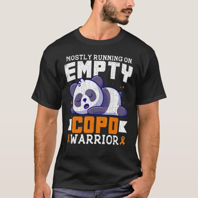 Camiseta Empty COPD Warrior Awareness Support Month Orange  (Frente)