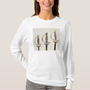 Camiseta Empunhaduras de três espadas francesas: um do aç