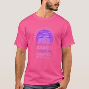 Camiseta Empurra-Te Em Zombies Para Salvar A Minha Terra Or