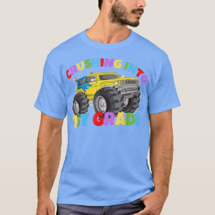 Camiseta Empurrando Para O Caminhão Monstro De Primeira Cla