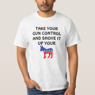 Camiseta Empurrão seu controlo de armas