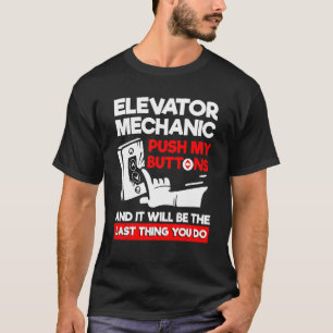 Camiseta Empurre meus botões e será a última coisa que você