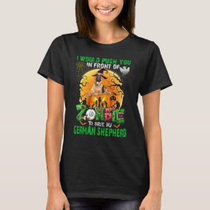 Camiseta Empurre-O Em Frente Aos Zumbis Para Salvar O Meu A