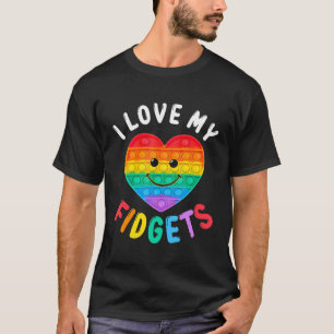 Camiseta Empurre-O Pop Jogo Conselho De Ti Toque Fidget