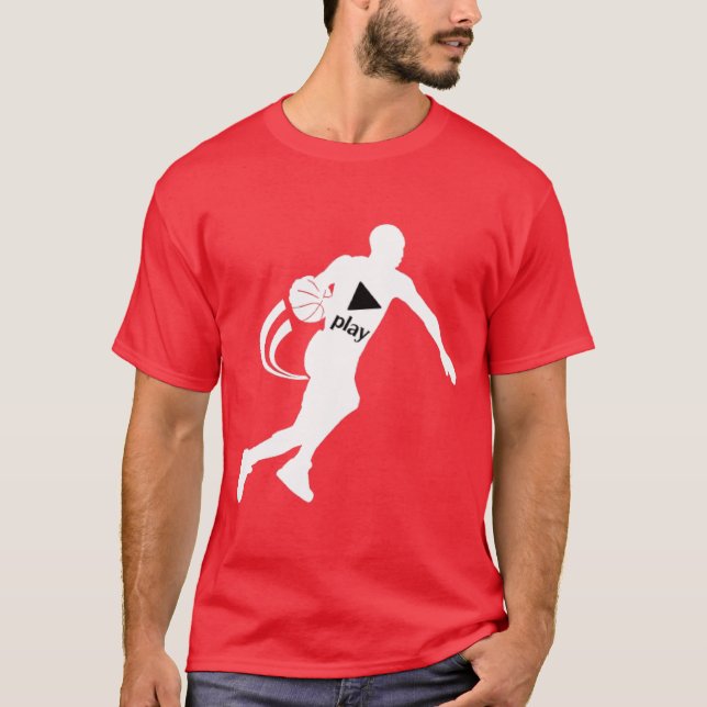 CAMISETA EMPURRE O T-SHIRT DO BASQUETEBOL DO JOGO (Frente)