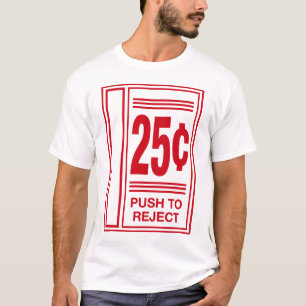 Camiseta empurre para rejeitar o jogo de vídeo engraçado 