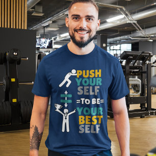 Camiseta Empurre-Se / Motivação Positiva / Seja Seu Melhor