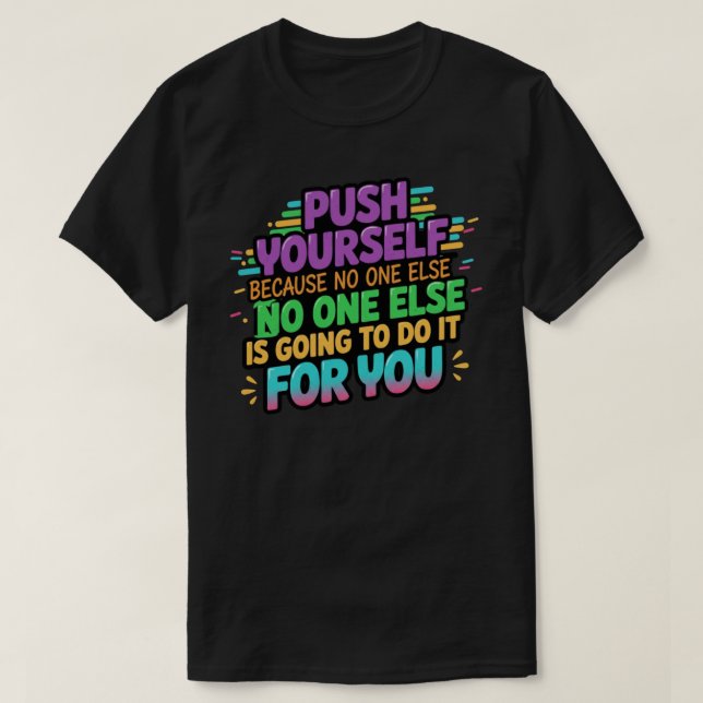 Camiseta Empurre-se Motivado (Frente do Design)