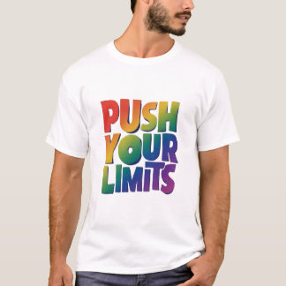 Camiseta "Empurre Seus Limites."