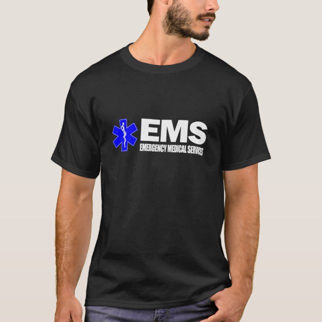 Camiseta EMS - Serviços médicos de emergência (Frente)