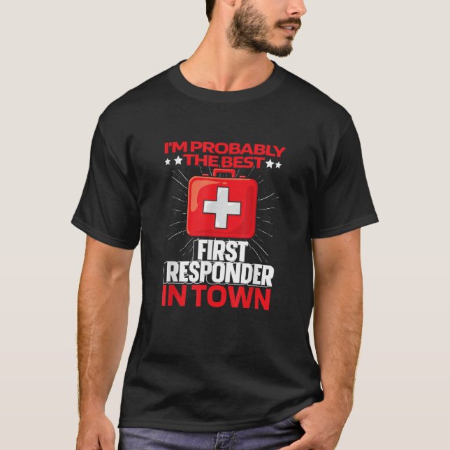 Camiseta Emt Aid Kit Ems Ambululululation Paramedic First (Frente)