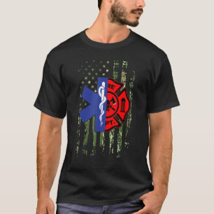 Camiseta Emt Bombeiro Bombeiro Camuflador Camuflagem Ems Pa