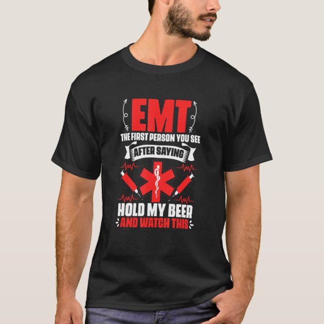 Camiseta EMT   Emergency Medical Technician Ambulance EMT P (Frente)