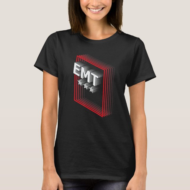 Camiseta EMT Job Title Appreciation Retro (Frente)