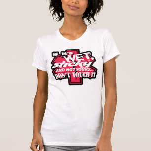 Camiseta EMT-Molhado e pegajoso não toque n