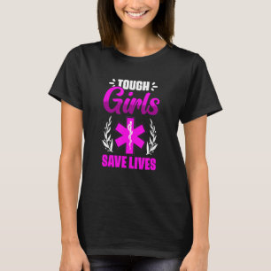 Camiseta EMT Mulheres Técnicas Médicas de Emergência EMT Pa