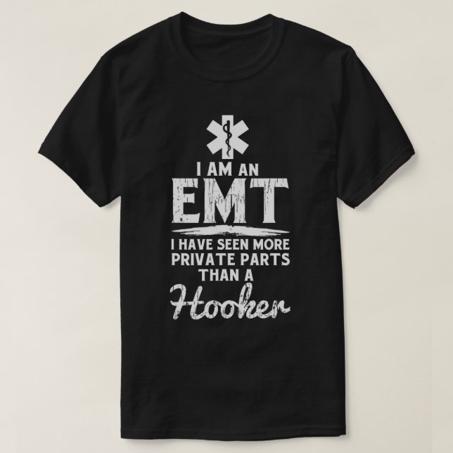 Camiseta EMT - presente EMT engraçado, paramédico, homem sa (Frente do Design)