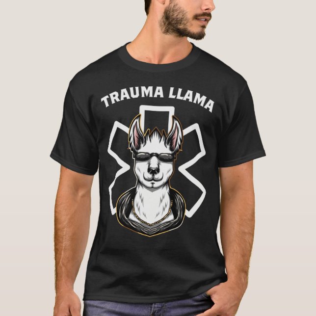 Camiseta EMT Trauma Llama Apparel  Idea (Frente)