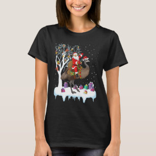 Camiseta Emu Bird Papais noeis Xmas Andando No Natal Da Emu